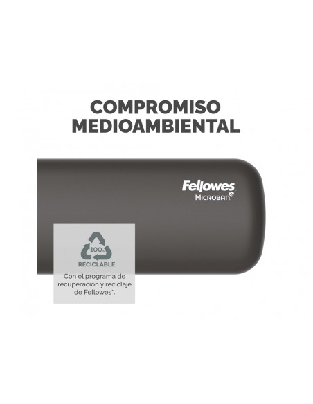 Reposamuñecas fellowes para teclado breyta negro 480x70x25 mm Reposamuñecas fellowes para teclado breyta negro 480x70x25 mm