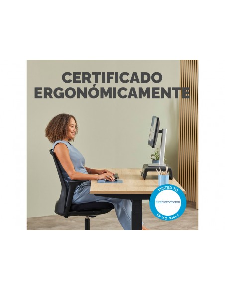 Alfombrilla para raton fellowes con reposamuñecas breyta azul 250x210x25 mm Alfombrilla para raton fellowes con reposamuñecas breyta azul 250x210x25 mm