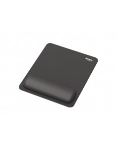 Alfombrilla para raton fellowes con reposamuñecas breyta negro 250x210x25 mm