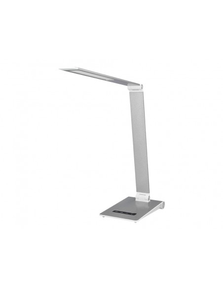Lampara de escritorio q-connect sirio led 13w 800 lmtactil 3 niveles de color brillo regulable color plata