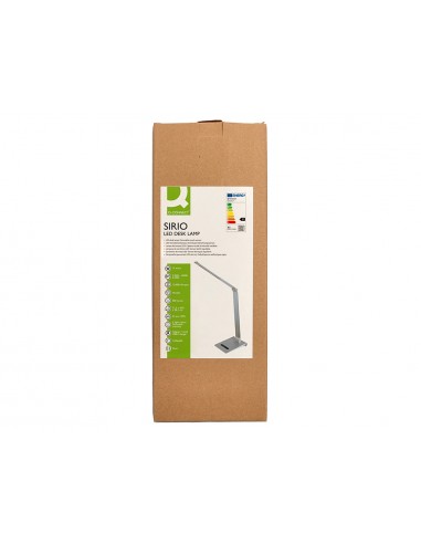 Lampara de escritorio q-connect sirio led 13w 800 lmtactil 3 niveles de color brillo regulable color plata