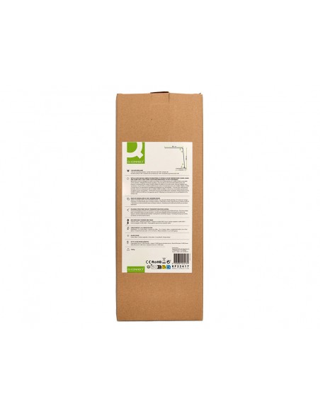 Lampara de escritorio q-connect sirio led 13w 800 lmtactil 3 niveles de color brillo regulable color plata