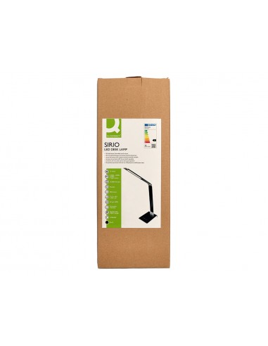 Lampara de escritorio q-connect sirio led 13w 800 lmtactil 3 niveles de color brillo regulable color negro