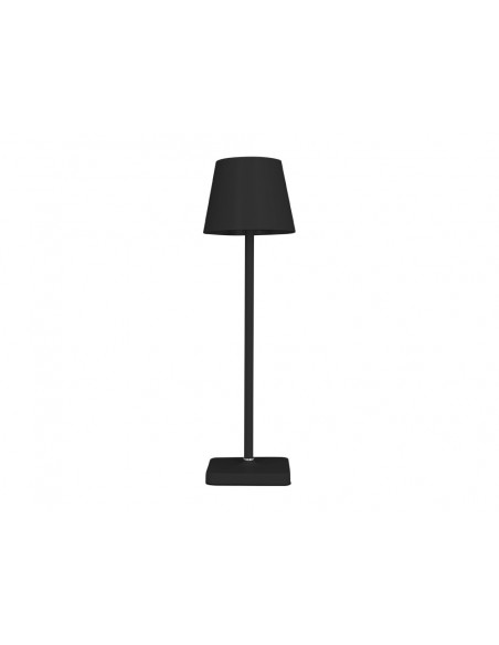Lampara de escritorio q-connect nova led 2w 200 lm metalica tactil recargable usb-c color negro Lampara de escritorio q-connect nova led 2w 200 lm metalica tactil recargable usb-c color negro