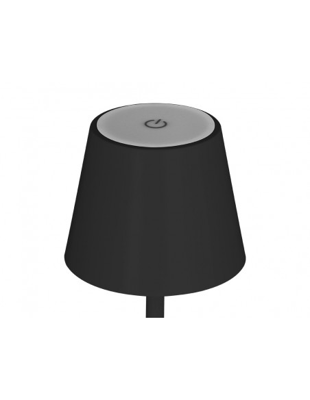 Lampara de escritorio q-connect nova led 2w 200 lm metalica tactil recargable usb-c color negro Lampara de escritorio q-connect nova led 2w 200 lm metalica tactil recargable usb-c color negro