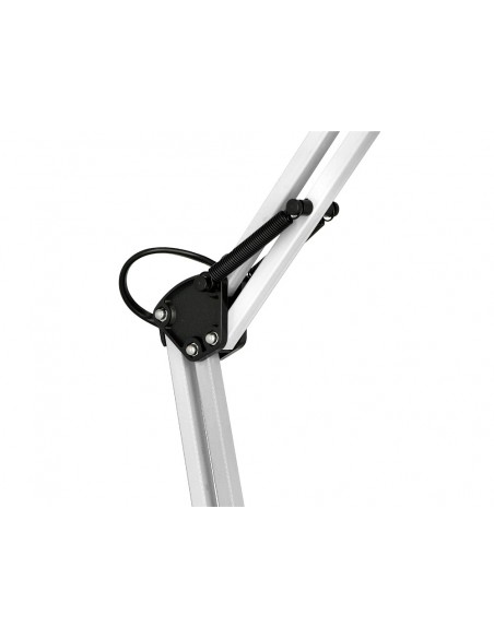 Lampara de escritorio q-connect polaris metalica coninterruptor brazo doble 3 articulaciones color blanco Lampara de escritorio q-connect polaris metalica coninterruptor brazo doble 3 articulaciones color blanco