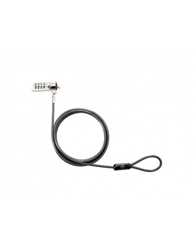 Candado de seguridad hp para portatiles con llave y cerradura con combinacion longitud 1,22 m