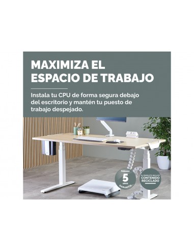 Soporte para cpu fellowes para uso debajo mesa color blanco
