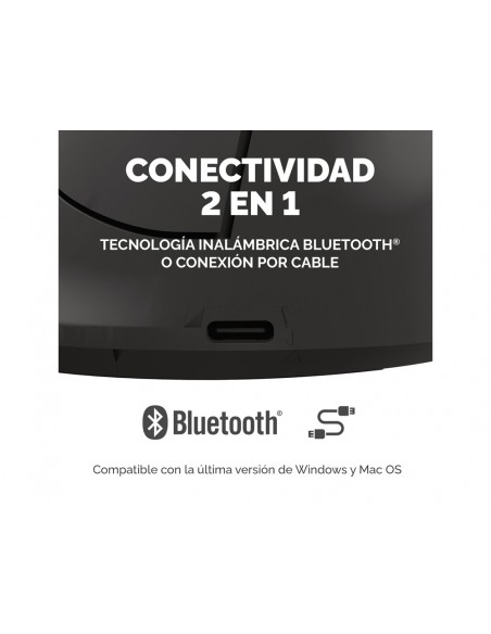 Raton fellowes ergonomico vertical breyta mediano diestros optico 1600 dpi color negro
