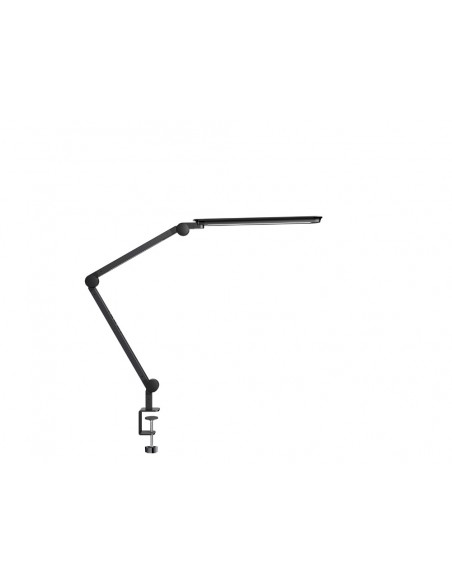Lampara de escritorio cep alliance led con pinza y modulos giratorios color negro 180x115x950 mm