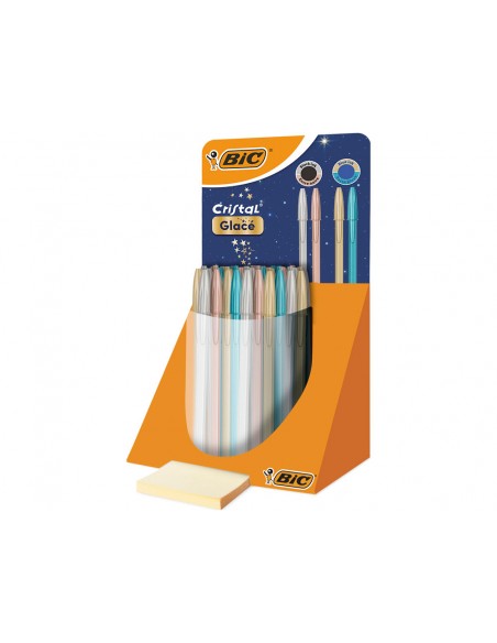 Boligrafo bic cristal glace colores surtidos punta 1 mm