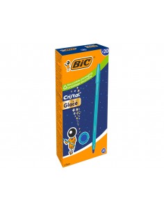 Boligrafo bic cristal glace azul punta 1 mm