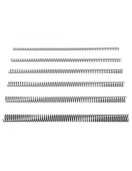 Espiral metalico q-connect 64 5:1 44mm 1,2mm caja de 25 unidades