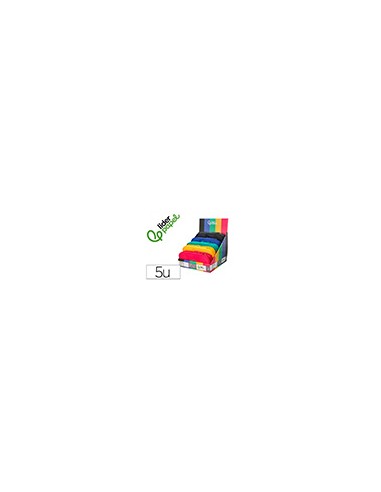 Estuche portatodo liderpapel color pop 2 cremalleras compartimento extensible 230x60 mm