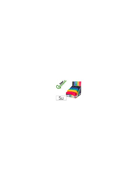 Estuche portatodo liderpapel color pop 2 cremalleras compartimento extensible 230x60 mm