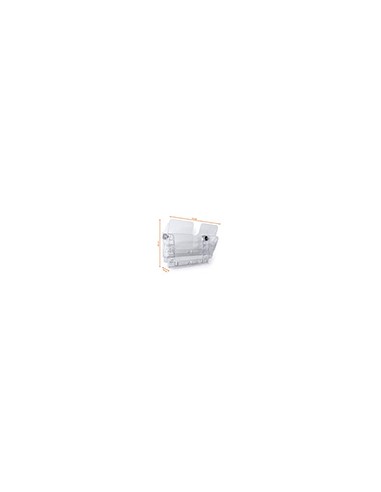 Expositor de mural durable flexiplus a4 horizontal doble magnetico transparente