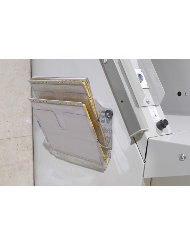Expositor de mural durable flexiplus a4 horizontal doble magnetico transparente