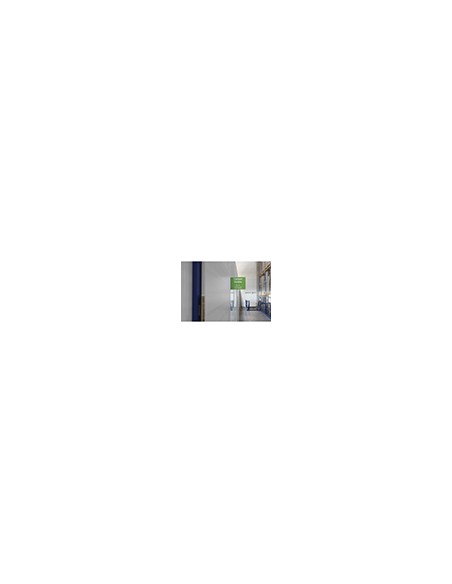 Señal de pasillo adhesiva durable din a4 vertical pack de 10 unidades