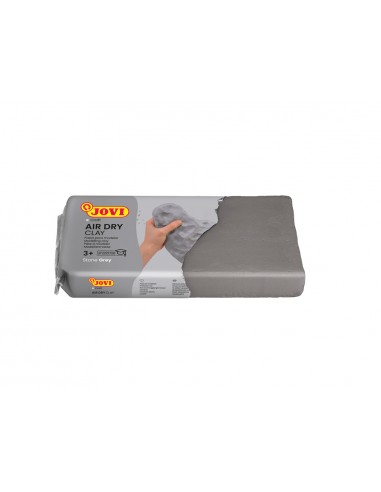 Pasta para modelar jovi air dry clay 500 gr gris