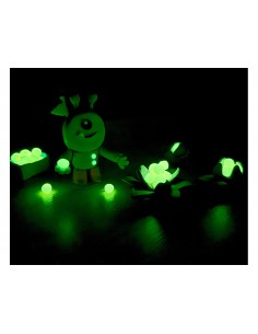 Plastilina jovi 70 tamaño pequeño brilla en la oscuridad caja de 18 unidades colores surtidos