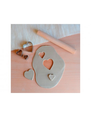 Cortador metalico sio-2 corazon set de 3 piezas