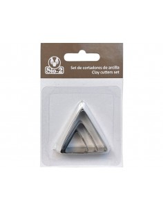 Cortador metalico sio-2 triangulo set de 3 piezas