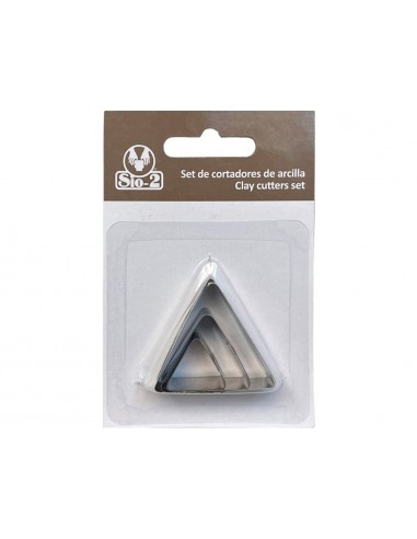Cortador metalico sio-2 triangulo set de 3 piezas