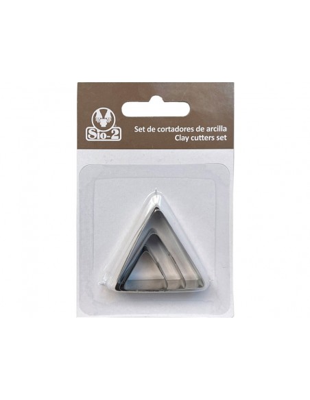 Cortador metalico sio-2 triangulo set de 3 piezas