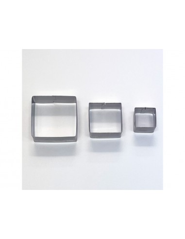 Cortador metalico sio-2 cuadrado set de 3 piezas