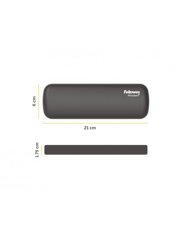 Reposamuñecas fellowes mini breyta negro 190x70x25 mm