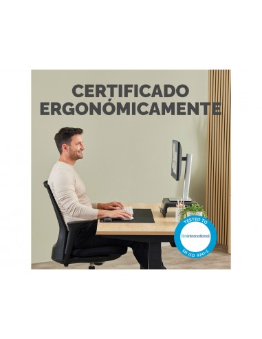 Reposamuñecas fellowes mini breyta negro 190x70x25 mm