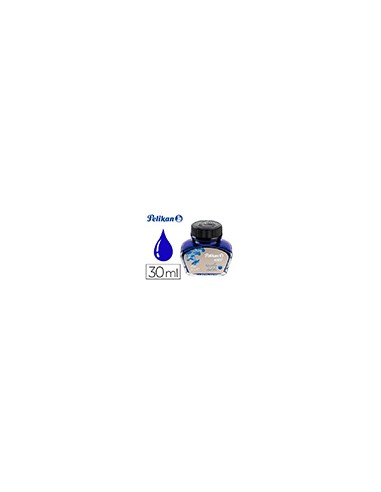 Tinta estilografica pelikan 4001 azul real bote 30 ml