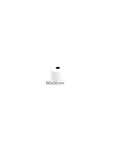 Rollo sumadora q-connect termico 60 mm ancho x 55 mm diametro sin bisfenol a