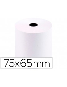 Rollo sumadora q-connect electro 75 mm ancho x 65 mm diametro sin bisfenol a