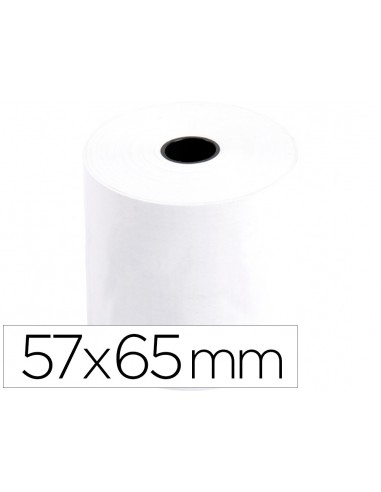 Rollo sumadora q-connect electro 57 mm ancho x 65 mm diametro sin bisfenol a