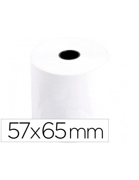 Rollo sumadora q-connect electro 57 mm ancho x 65 mm diametro sin bisfenol a