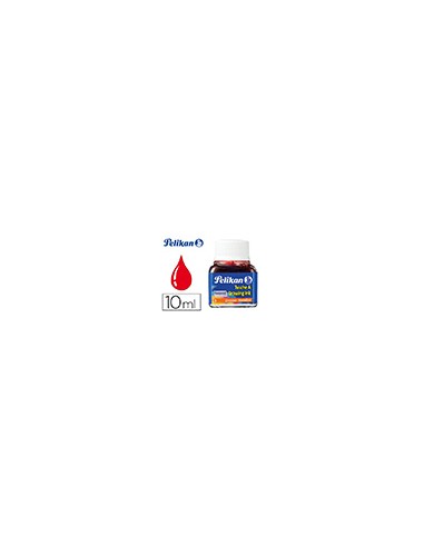 Tinta china pelikan bermellon bote de 10 ml