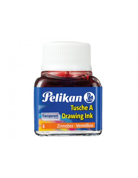 Tinta china pelikan bermellon bote de 10 ml