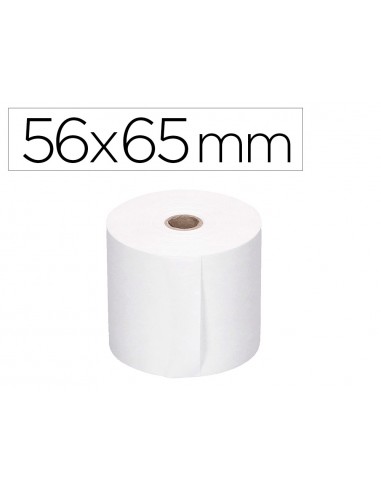 Rollo sumadora q-connect electro 56 mm ancho x 65 mm diametro sin bisfenol a