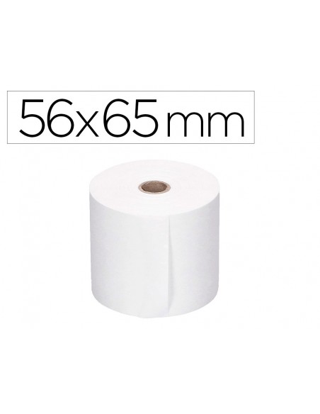 Rollo sumadora q-connect electro 56 mm ancho x 65 mm diametro sin bisfenol a