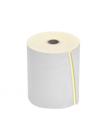 Rollo sumadora q-connect electro 75 mm ancho x 65 mm diametro copiativo con 2 hojassin bisfenol a