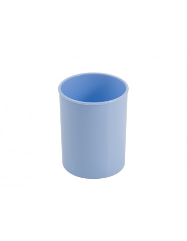 Cubilete portalapices faibo azul pastel opaco plastico diametro 78 mm alto 100 mm