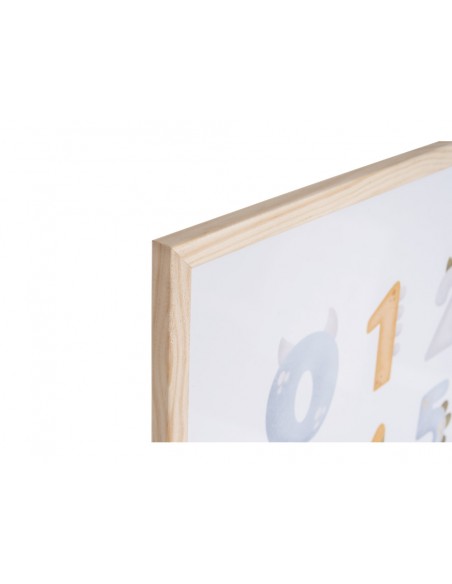 Pizarra blanca bi-office magnetica acero lacado blanco marco de madera con numeros para niños 600x450 mm Pizarra blanca bi-office magnetica acero lacado blanco marco de madera con numeros para niños 600x450 mm
