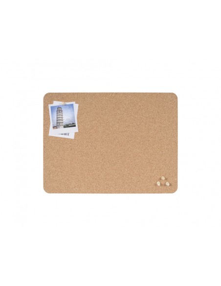 Tablero corcho sin marco bi-office eco doble cara 400x300 mm