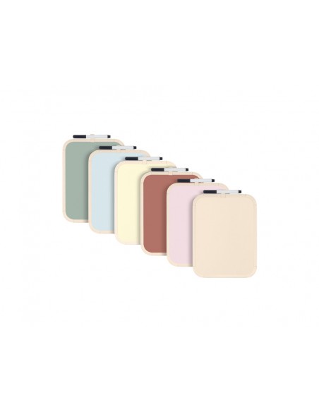 Pizarra blanca bi-office easy magnetica con rotulador color beige 279x355 mm