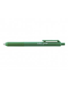 Boligrafo artline j-pop eco green retractil tinta gel 0,7 mm verde