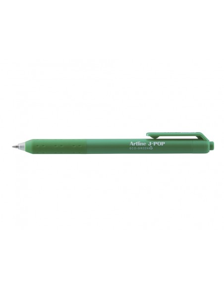 Boligrafo artline j-pop eco green retractil tinta gel 0,7 mm verde