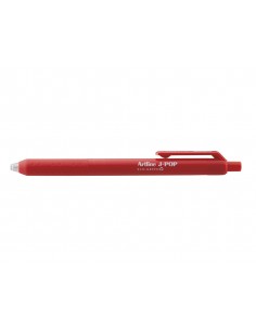 Boligrafo artline j-pop eco green retractil tinta gel 0,7 mm rojo