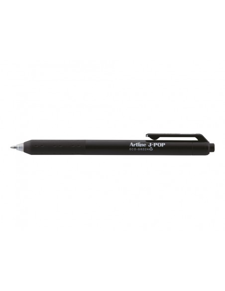 Boligrafo artline j-pop eco green retractil tinta gel 0,7 mm negro