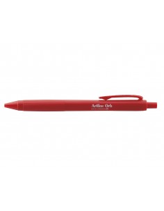 Boligrafo artline orb eco green retractil 1 mm rojo